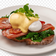 Eggs Benedict with bacon