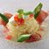 Cold Vermicelli Fruit tomatoes and okura with uncured ham