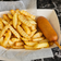 Corn dog and Fries
