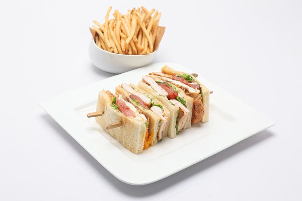 Triple Decker Club Sandwich (Pork)
