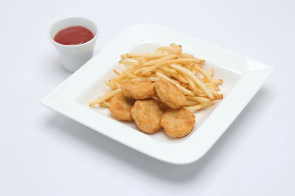 Chicken Nuggets With French Fries
