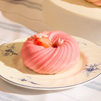 Strawberry Charlotte Slice