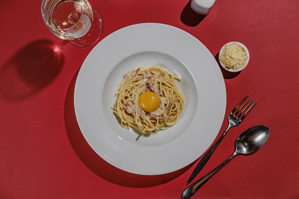 Carbonara With Pork Ham
