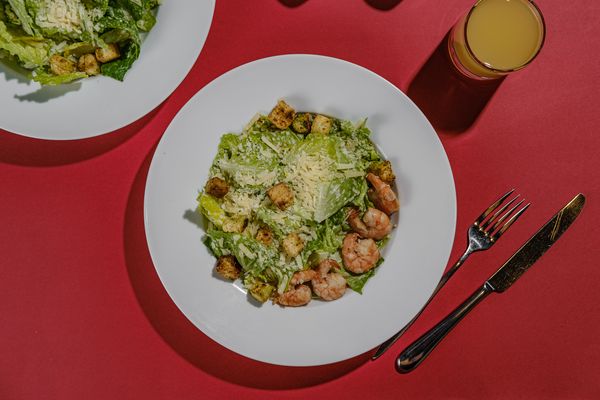 Caesar Salad With Shrimps
