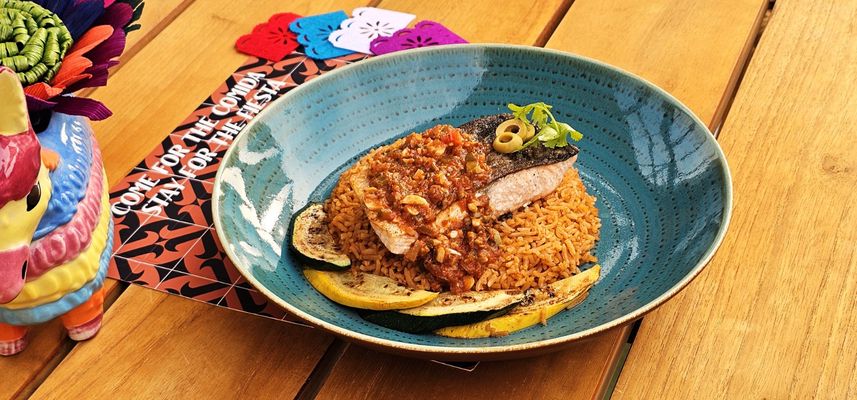 Salmon A La Veracruzana