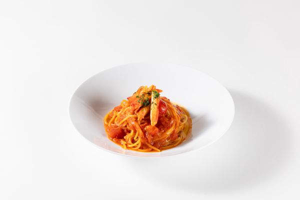 Spaghetti Tomato Sauce with Crab
