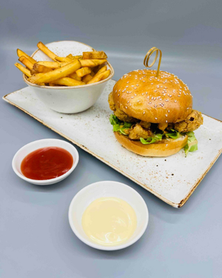 IRD Spicy Fried Chicken Burger