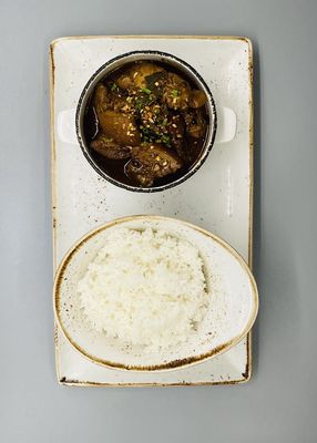 IRD Chicken Pork Adobo with Steamed rice (Single)