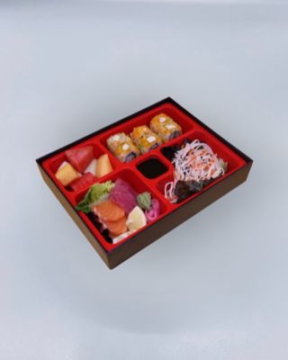 Rice and Fish Bento Box