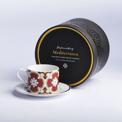Mediterranea Ancestry Collection Roża Teacup & Saucer