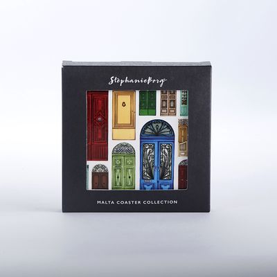 Doors Of Malta 4 Coaster Gift Set