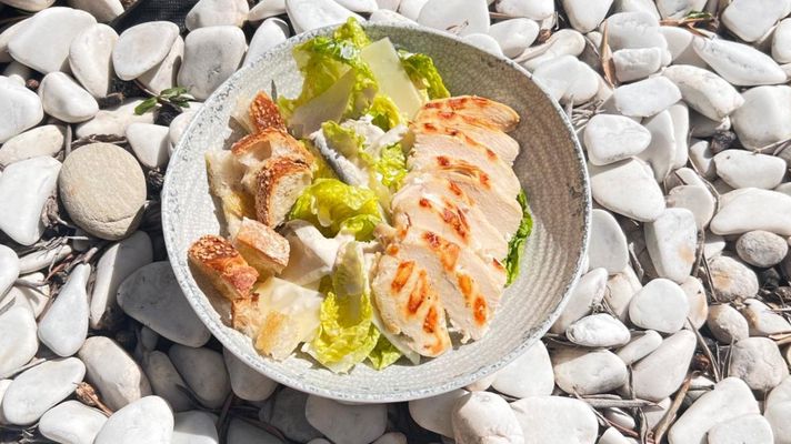 Aqua Chicken Caesar Salad
