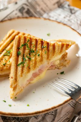 Ham and Cheese with Truffle Sandwich