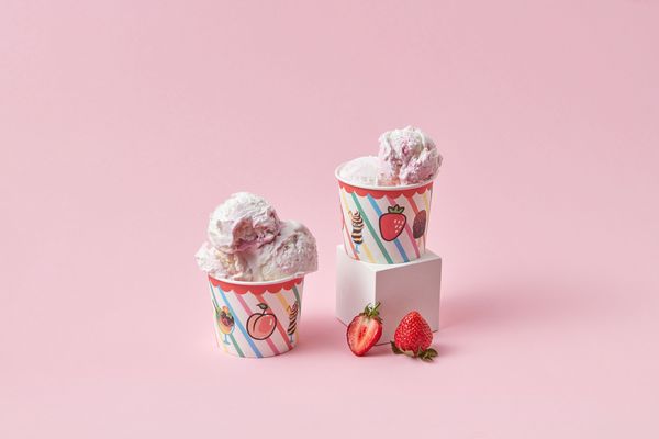 Sandro Desii Strawberry Ice Cream – Individual Tub