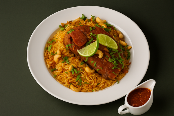 Traditional Saudi Kabsa Lamb