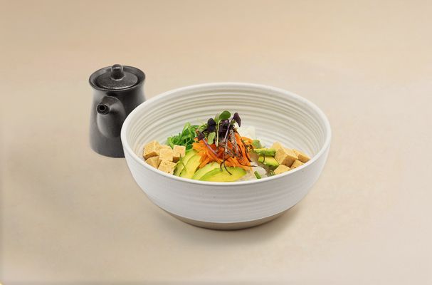 Tofu Bowl Ⓥ  ข้าวหน้าเต้าหู้ พร้อมเครื่องเคียง