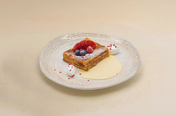 French Famous Toast เฟรนช์โทสต์(ขนมปังชุบไข่ทอด)
