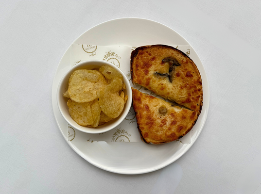 Cheese & Mushroom Croque Monsieur