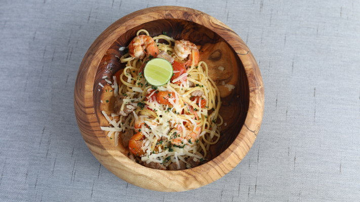Tuna & Prawn Aglio Olio