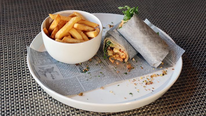 Grilled Chick Pea Wrap
