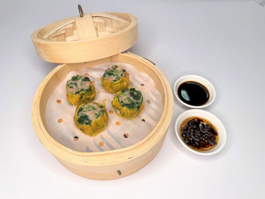 Spinach Pork Siu Mai With Shrimp