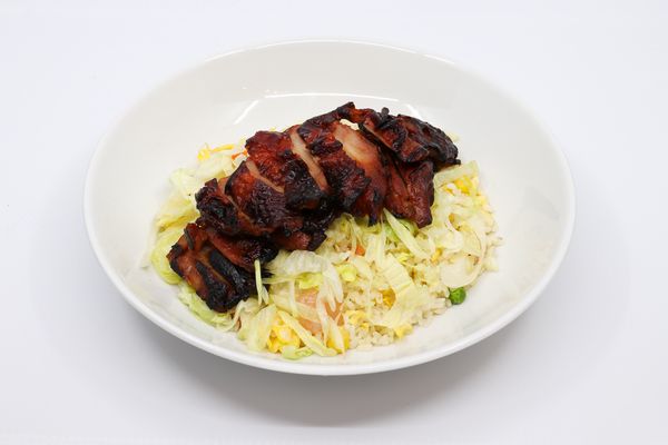 Yeung Chow Fried Rice With Honey Glazed Chicken