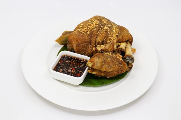 Whole Crispy Pata With Condiments