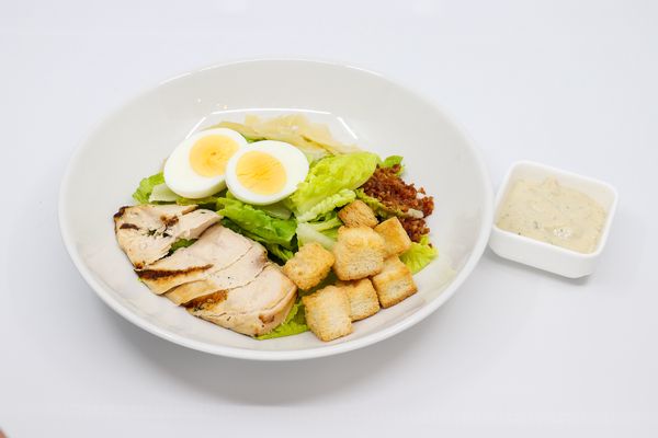Caesar Salad With Grilled Chicken Breast