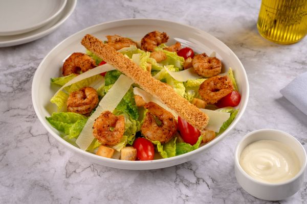 Shrimps Caesar Salad