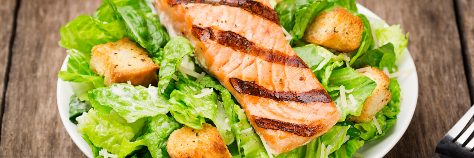 Caesar Salad With Smoked Salmon