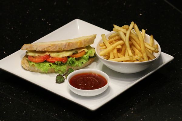 Mediterranean Grilled Vegetable  Sandwich