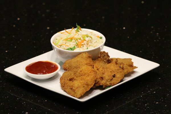 Fried Rice And Fried Chicken Tenders