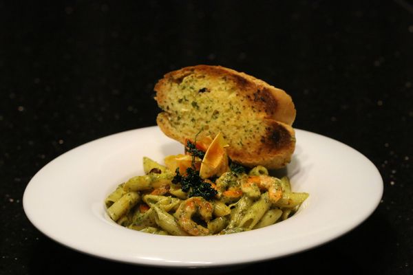 Prawns And Rocket Pesto Penne