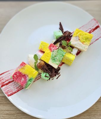 No Bake Rocky Road Cheese Cake