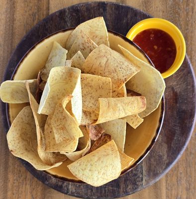 Taro crisps