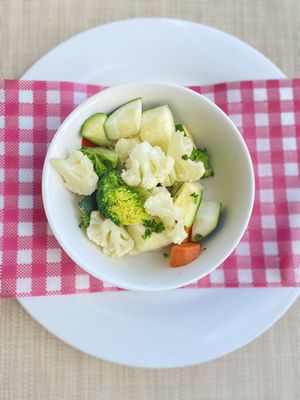 Steamed vegetables