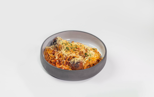 Spaghetti With Angus Meatballs