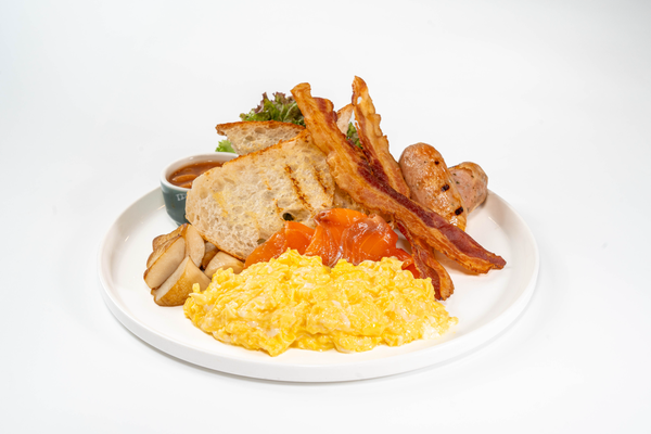 Scrambled Eggs With Smoked Salmon And Sourdough
