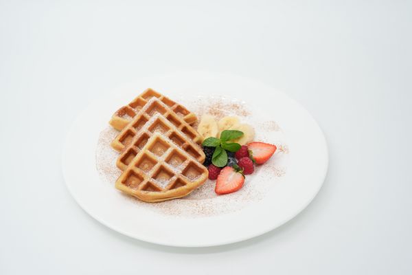 Golden Waffles Or Pancakes
