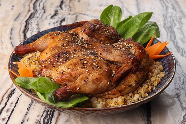 Empress Chicken - Chinese Roasted Chicken With Spiced Rice