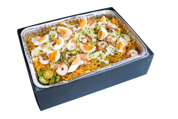 Filipino Classic Palabok With Shrimps
